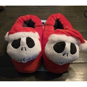 ⭐️ The Nightmare Before‎ Christmas Women's Slipper Shoes Plush Jack Skellington